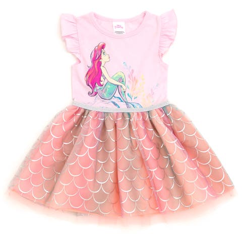 The Little Mermaid Princess Ariel Short Sleeve Tutu Dress