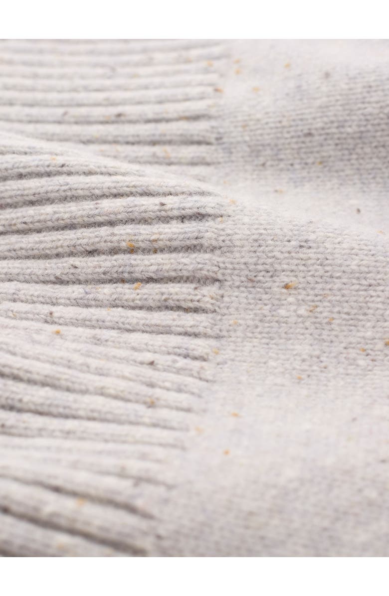 Celtic & Co. Flecked Patch Pocket Sweater, Alternate, color, Light Grey