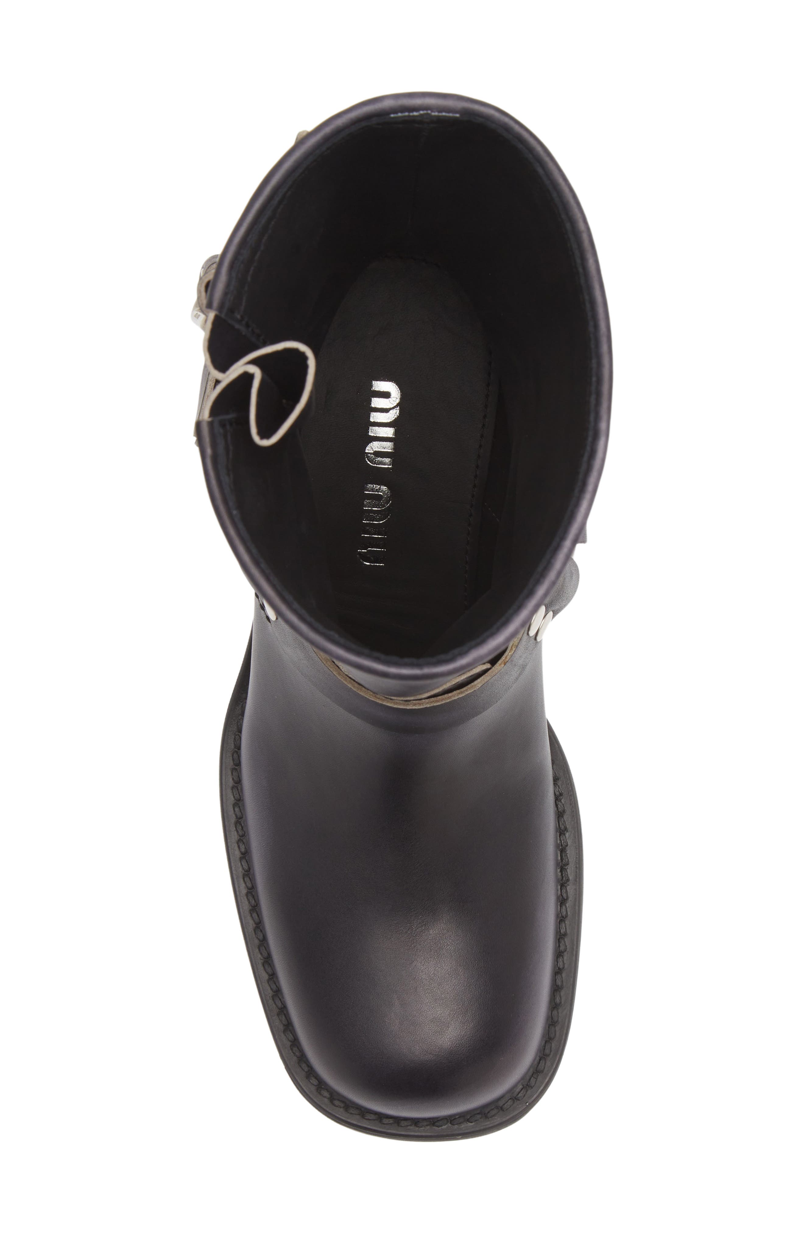 Miu Miu Harness Biker Boot, Alternate, color, 
