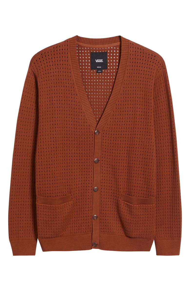 Vans Griffin Cotton Pointelle Cardigan, Alternate, color, 