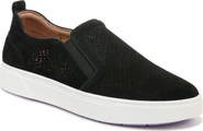 Vionic Kimmie Perforated Suede Slip-On Sneaker