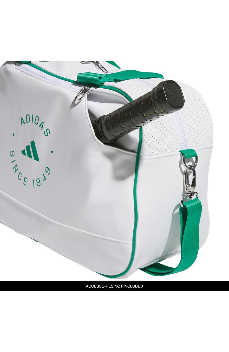 adidas Faux Leather Pickleball Tote, Alternate, color, White/ Court Green