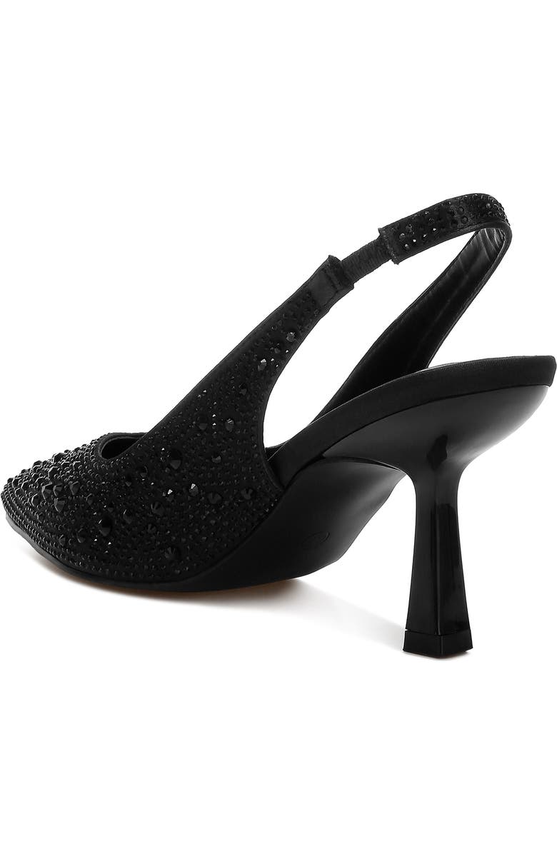LONDON RAG Ararki Crystal Slingback Pump, Alternate, color, Black