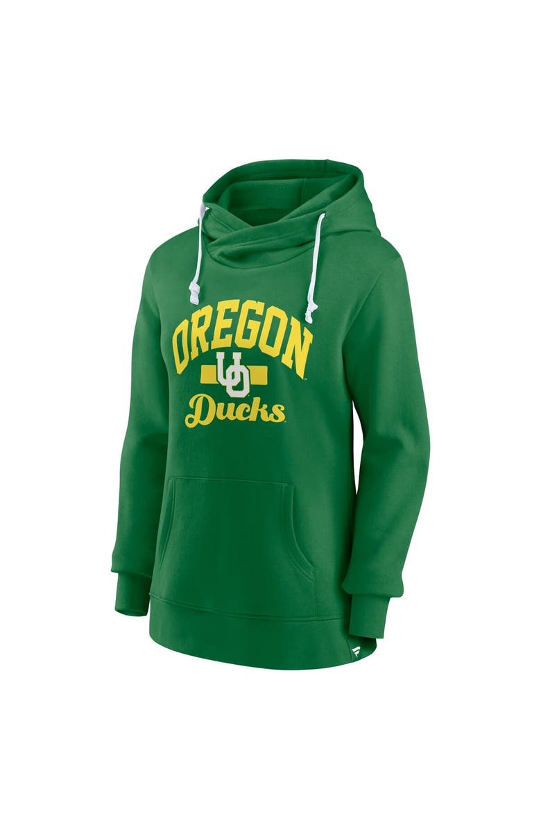 FANATICS Women's Fanatics Green Oregon Ducks Lock It Down Iconic Fleece Pullover Hoodie, Alternate, color, 