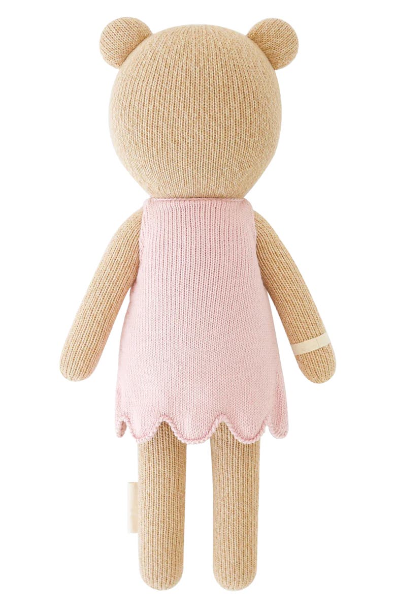 cuddle+kind Little Bella the Honey Bear Stuffed Animal, Alternate, color, Pink