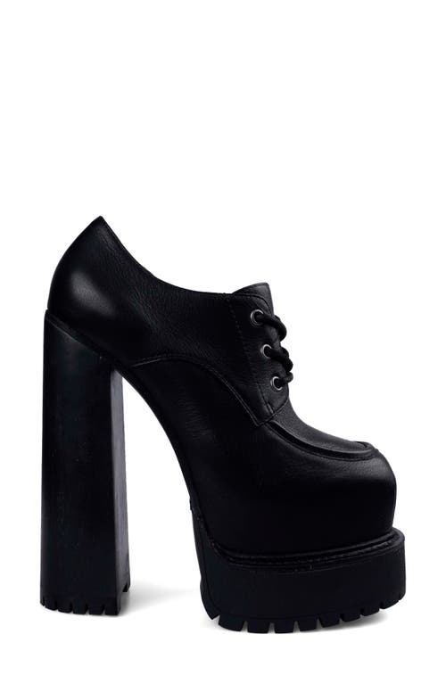 Zigi Tina Lace-up Platform Shoe In Black