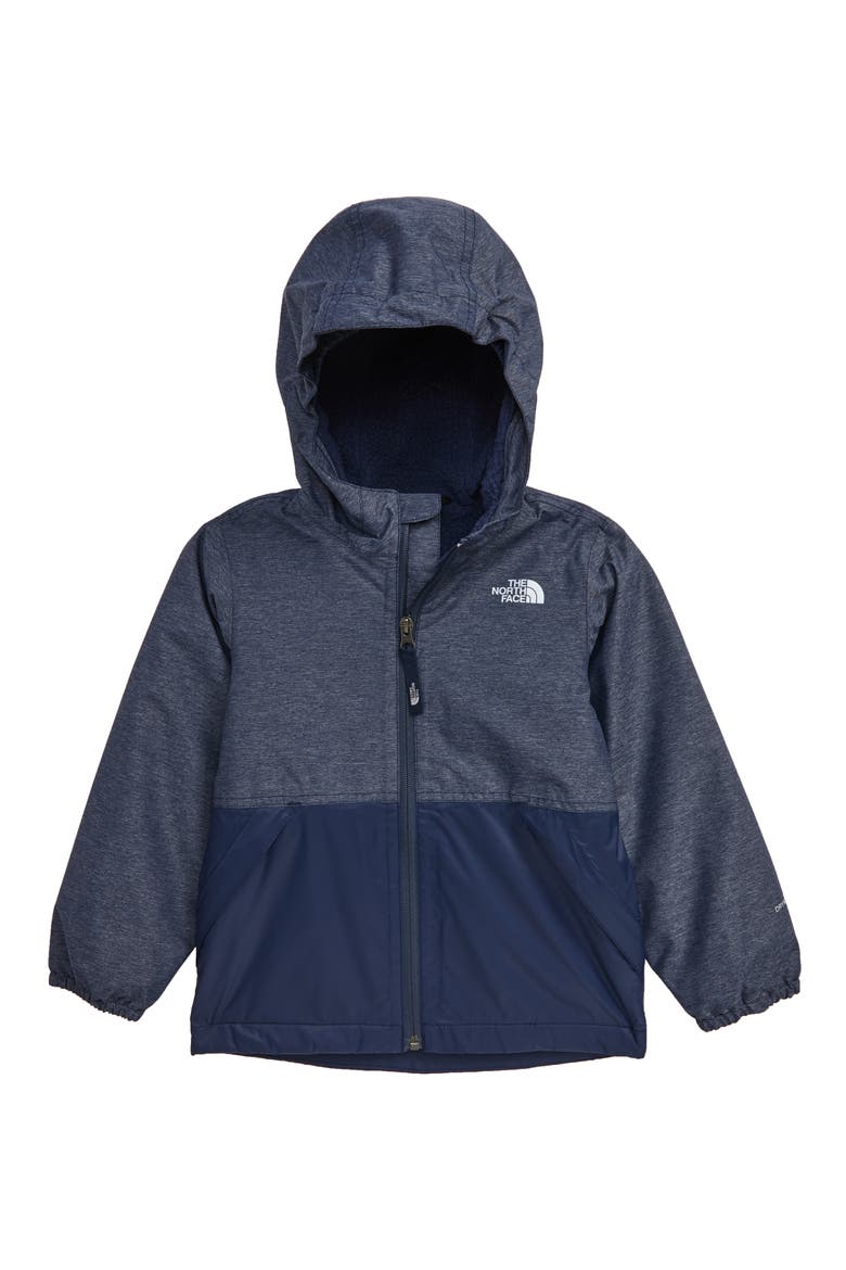 Warm Storm Hooded Waterproof Jacket, Main, color, COSMIC BLUE HEATHER