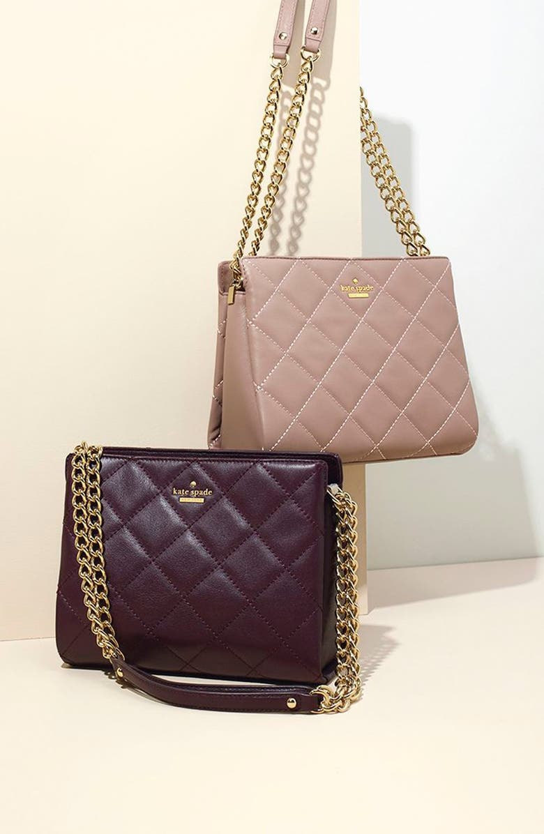 Kate Spade New York 'emerson place - mini convertible phoebe' quilted leather shoulder bag, Main, color,