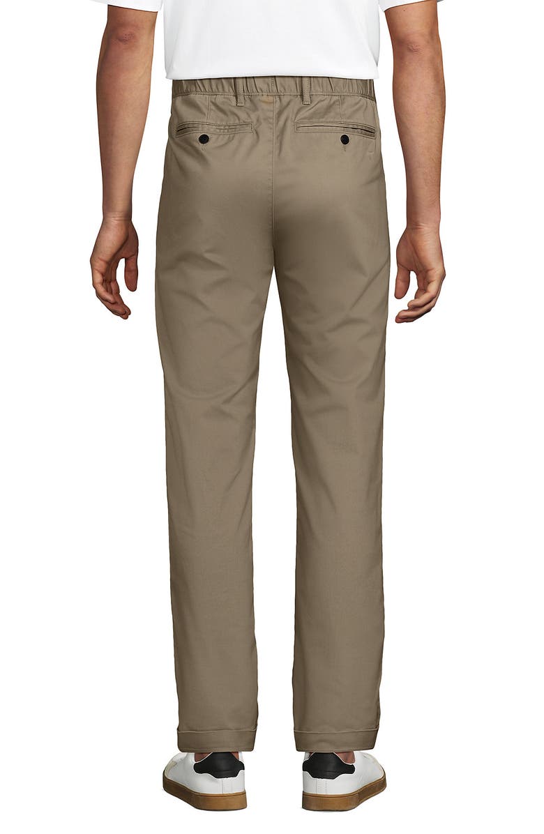 Lands' End Tapered Fit Travel Kit Chino Pants, Alternate, color, Khaki