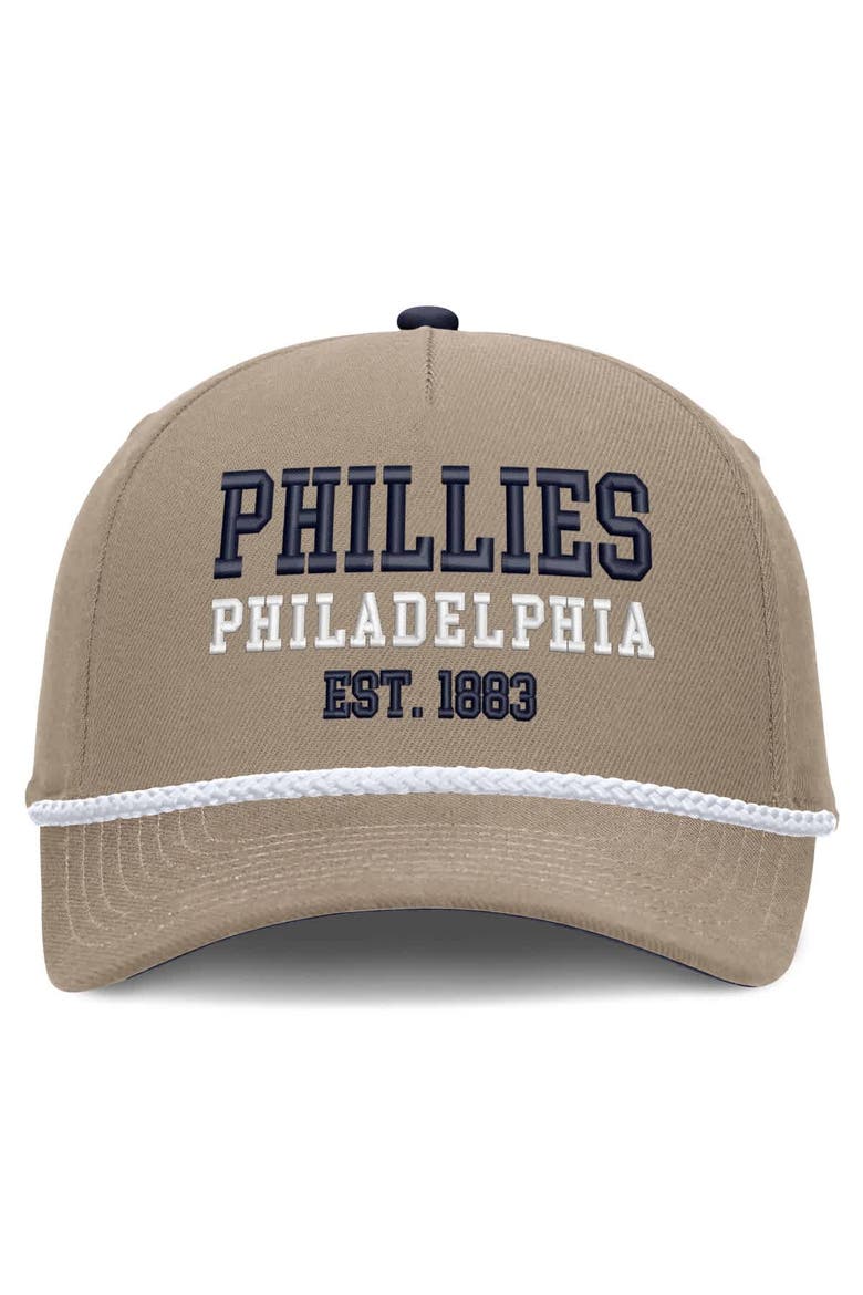 Men's Nike  Khaki Philadelphia Phillies Father's Day Rope Rise Adjustable Hat, Alternate, color, Khaki