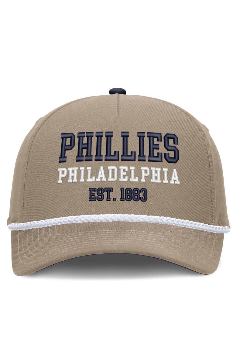 Nike Men's Nike  Khaki Philadelphia Phillies Father's Day Rope Rise Adjustable Hat, Alternate, color, Khaki