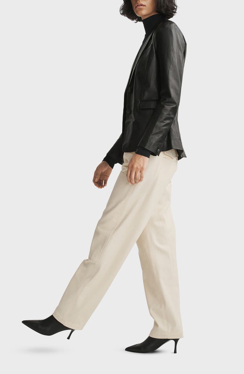 rag & bone Malia Twill Cargo Pants, Alternate, color, Ecru