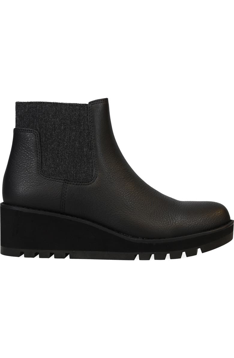 Eileen Fisher Chelsea Wedge Bootie, Alternate, color, Black