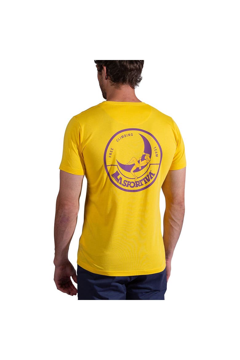 Climbing On The Moon T-Shirt - Men's, Alternate, color, Giallo/Viola