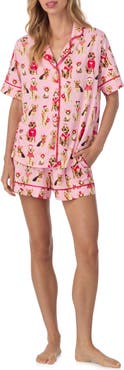 Room Service Pjs Print Short Pajamas