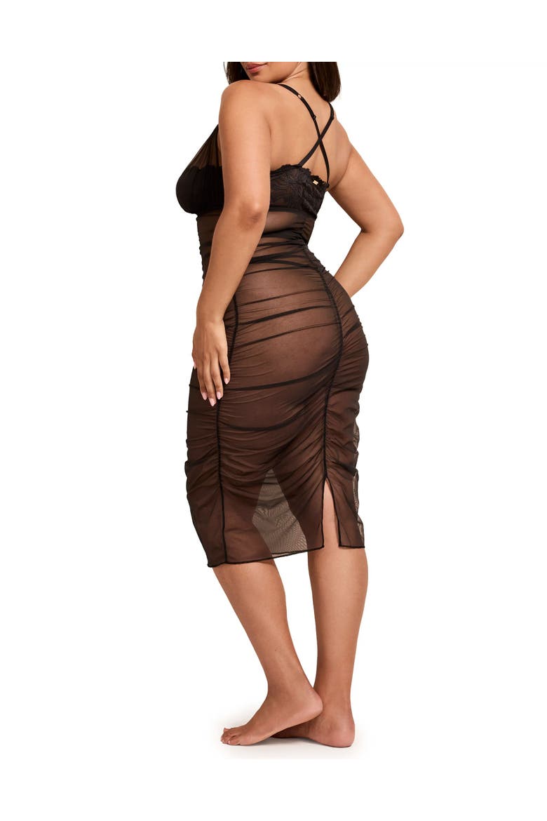 Eave Slip & G-String Set Lingerie, Alternate, color, Black