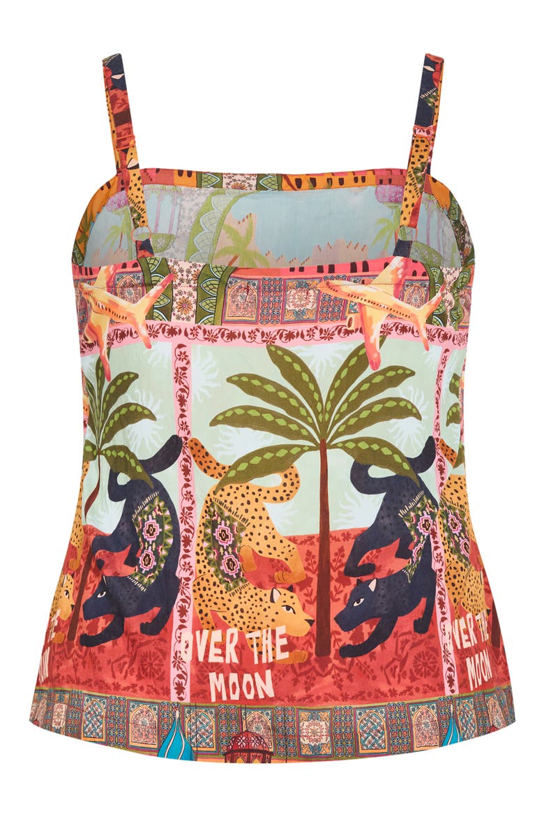 Capri Print Cami, Alternate, color, FOOLS PARADISE