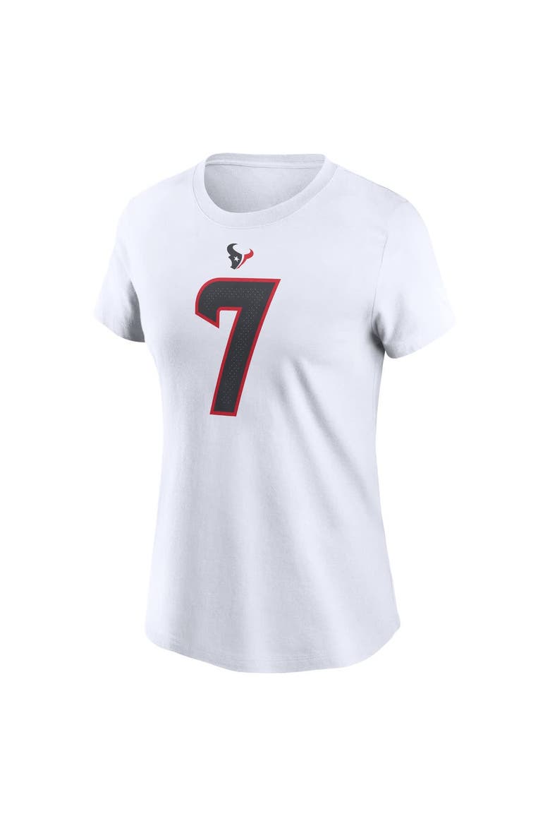 Women's Nike C.J. Stroud White Houston Texans Player Name & Number T-Shirt, Alternate, color, White