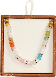 Leith Glass Beaded Necklace