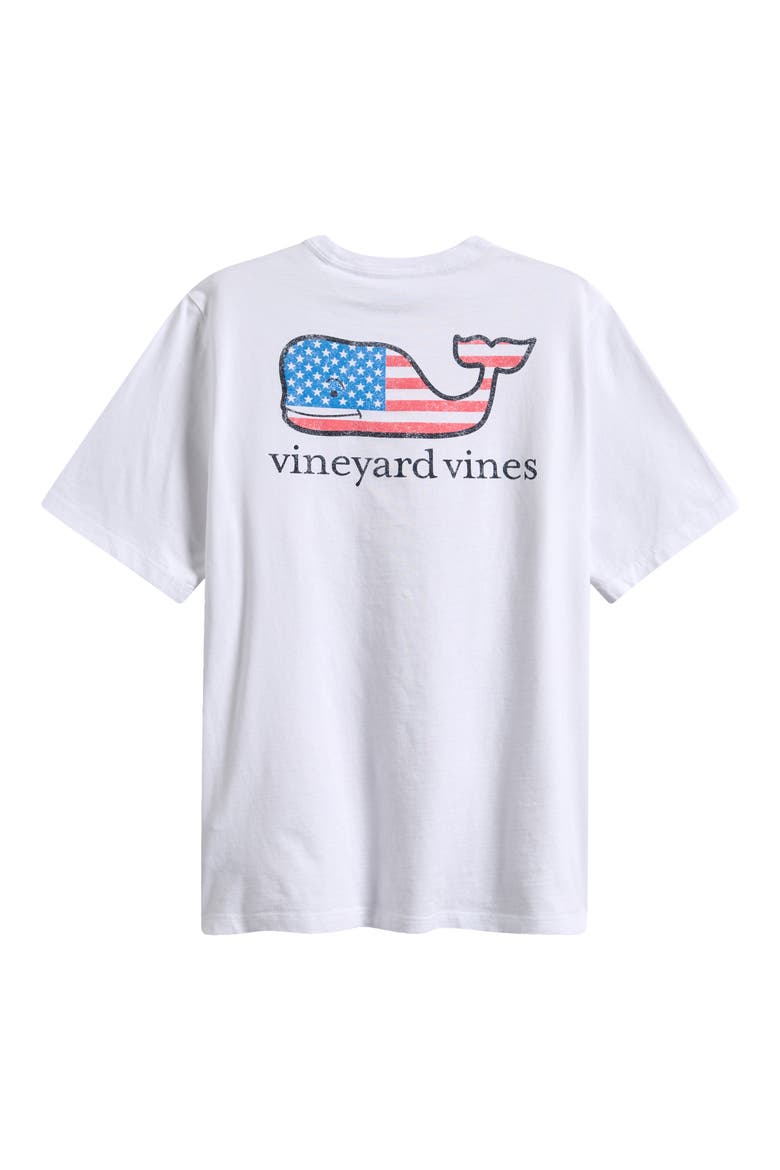 Kids' Flag Pocket Graphic T-Shirt, Alternate, color, WHITE CAP