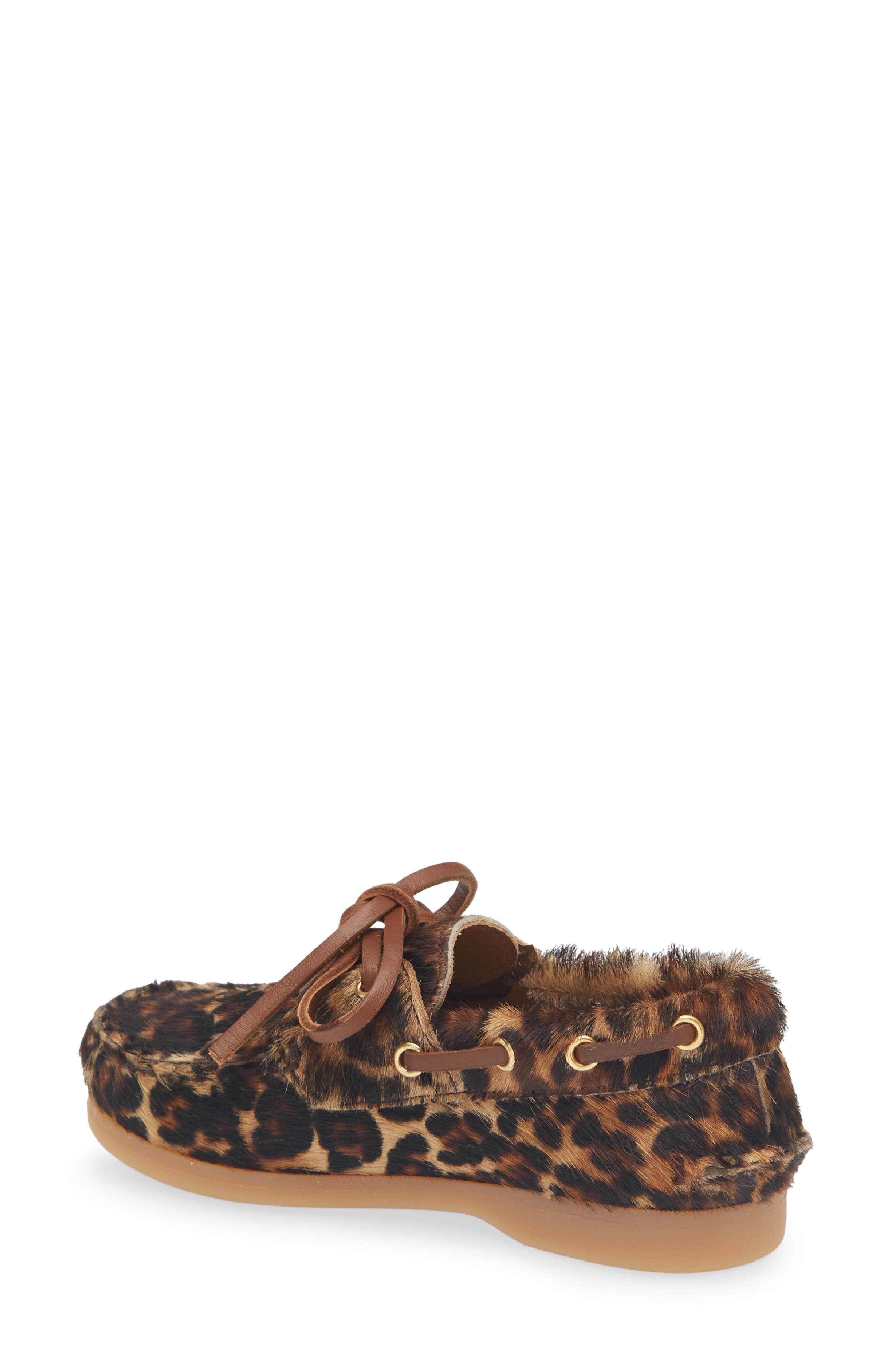 Kids' Cruise Genuine Calf Hair Loafer, Alternate, color, BEIGE BLACK LEO/ BLACK/