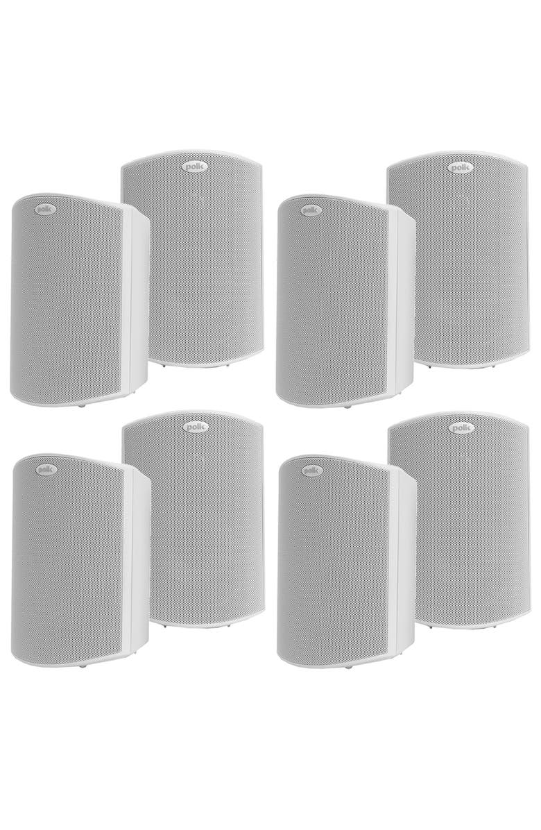 Polk Audio Atrium 6 All Weather Outdoor Loudspeakers - 8 Pack, Main, color, White
