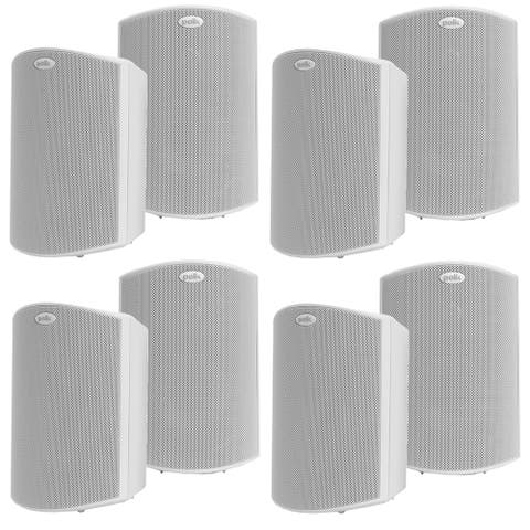 Atrium 6 All Weather Outdoor Loudspeakers - 8 Pack (Black)
