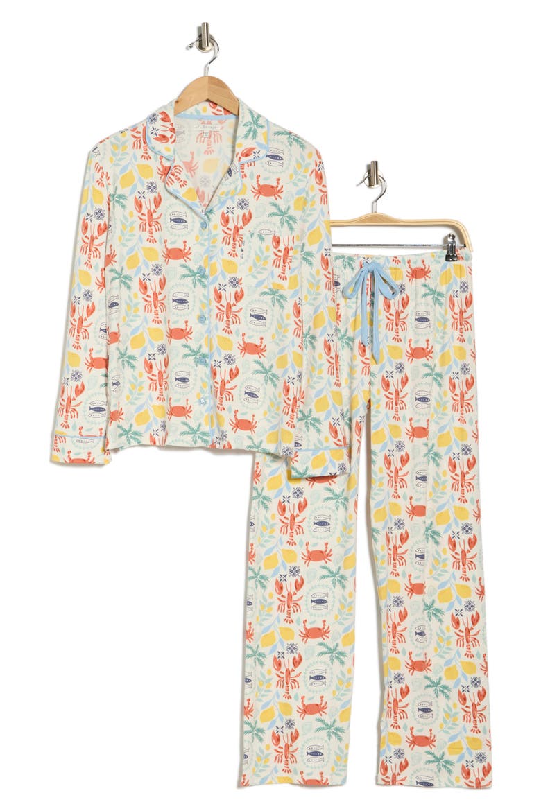 Cloud Jersey Pajamas, Alternate, color, IVORY