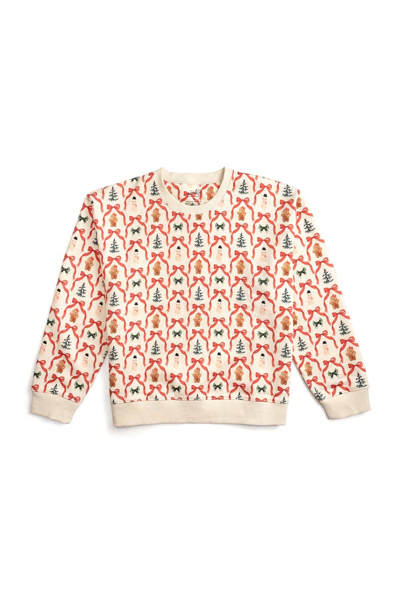 Sweet Wink Christmas Cutie Women's Sweatshirt, Main, color, Natural