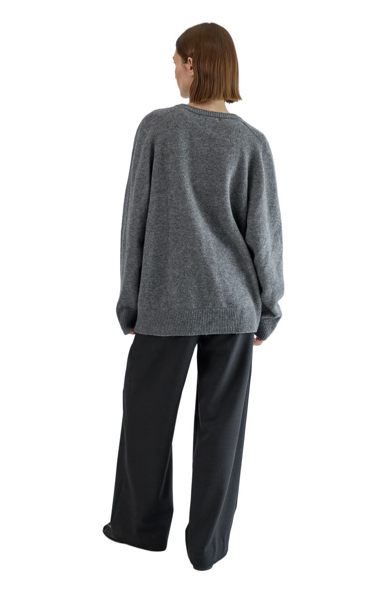 Almina Concept Wool V Neck Sweater, Alternate, color, Grey