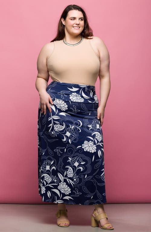 24SEVEN COMFORT APPAREL 24SEVEN COMFORT APPAREL PULL-ON MAXI SKIRT
