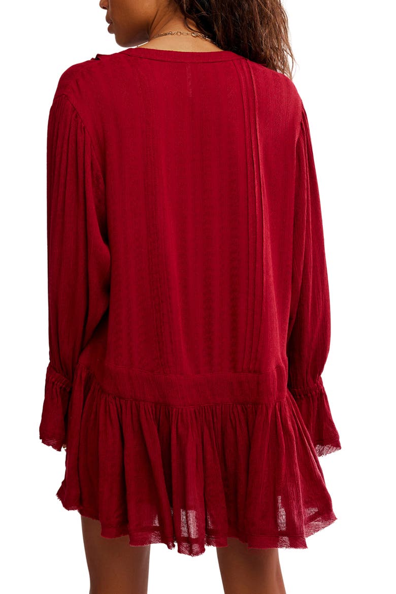 Intimately FP Haute Heirloom Minidress, Alternate, color, RED DAHLIA