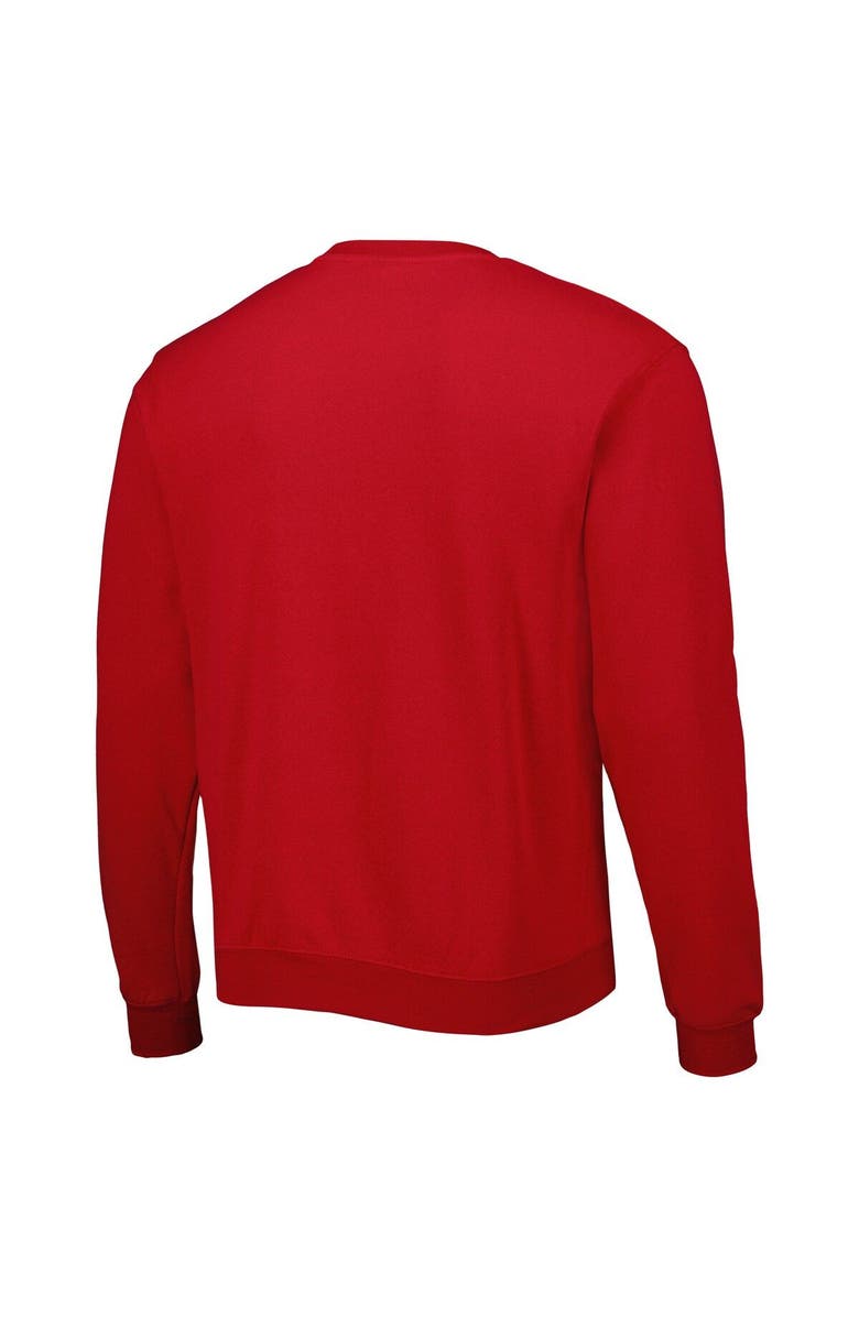 COLOSSEUM Men's Colosseum Red Ole Miss Rebels Arch & Logo Pullover Sweatshirt, Alternate, color, Red