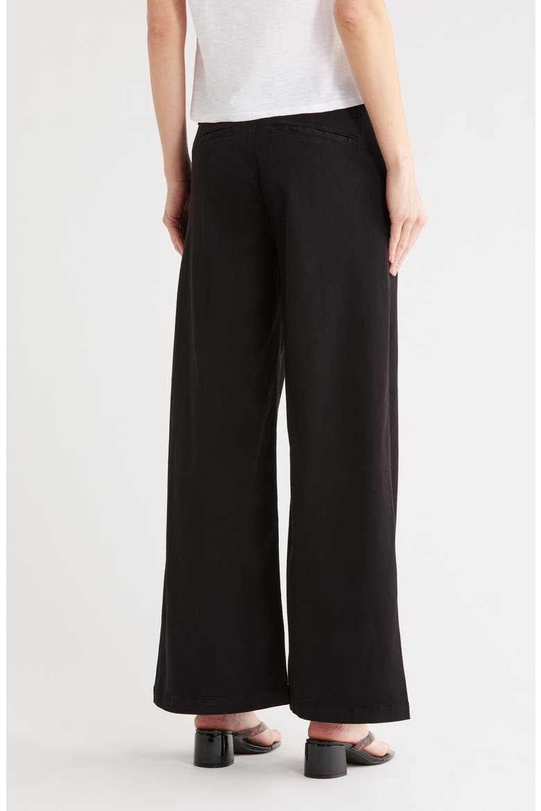 Caden High Waist Wide Leg Pants, Alternate, color, TRUE BLACK