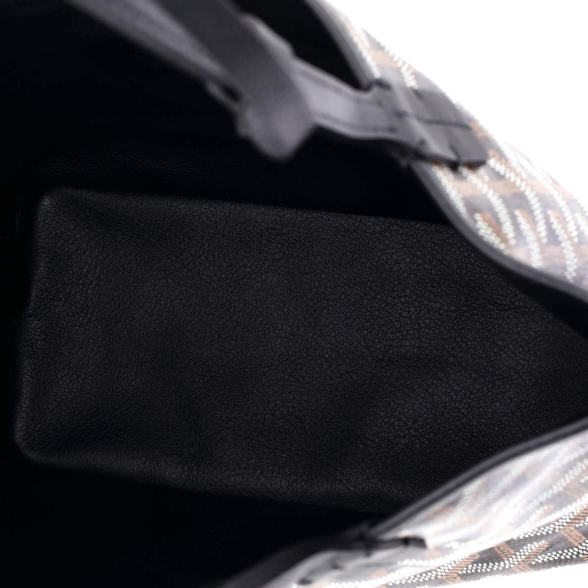 Pre-Owned Goyard Anjou Reversible Tote Coated Canvas Mini, Alternate, color, Black