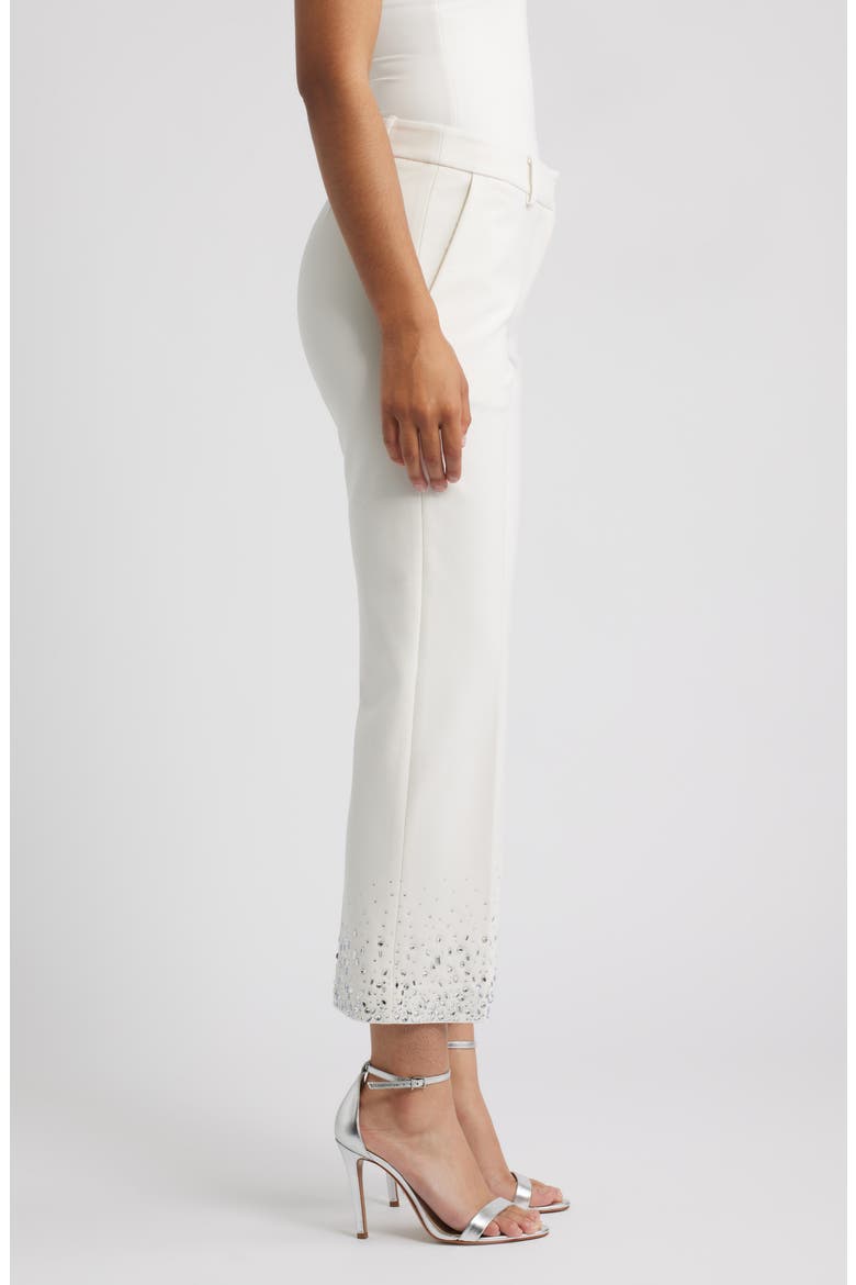 Crop Flare Pants, Alternate, color, WHITE DOVE