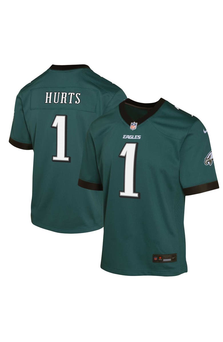 Nike Youth Nike Jalen Hurts Midnight Green Philadelphia Eagles Game Jersey, Main, color, Green