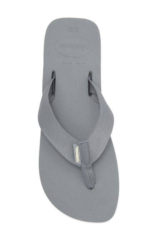 Havaianas Urban Basic Water Friendly Flip Flop In Steel Grey