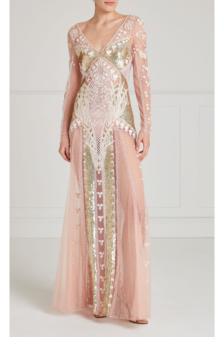 Gigi Dress, Main, color, Rose Gold