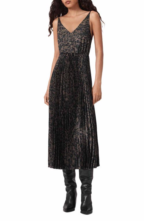 Allsaints Evia Sleeveless Dress & Sweater Set In Black