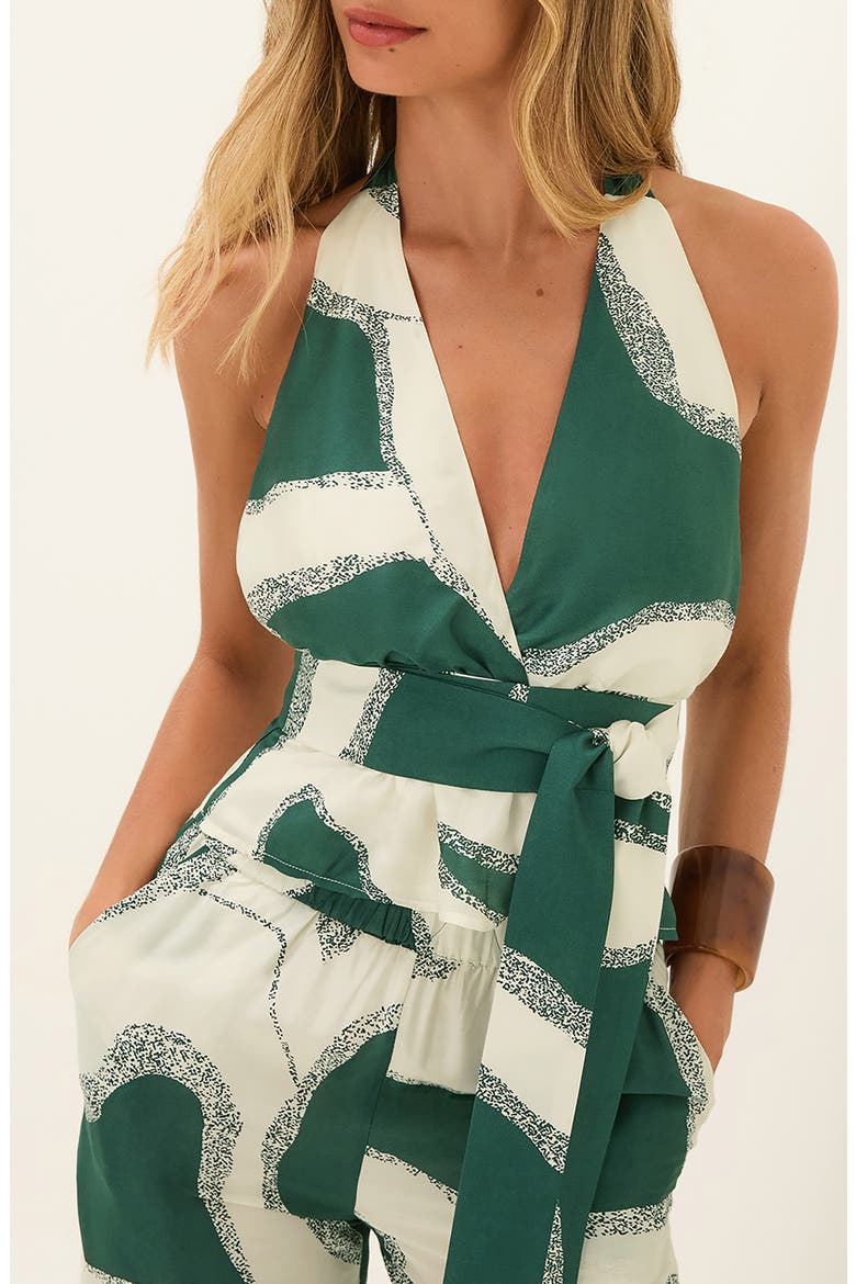 Enigma Leila Cover-Up Halter Top, Main, color, MULTI