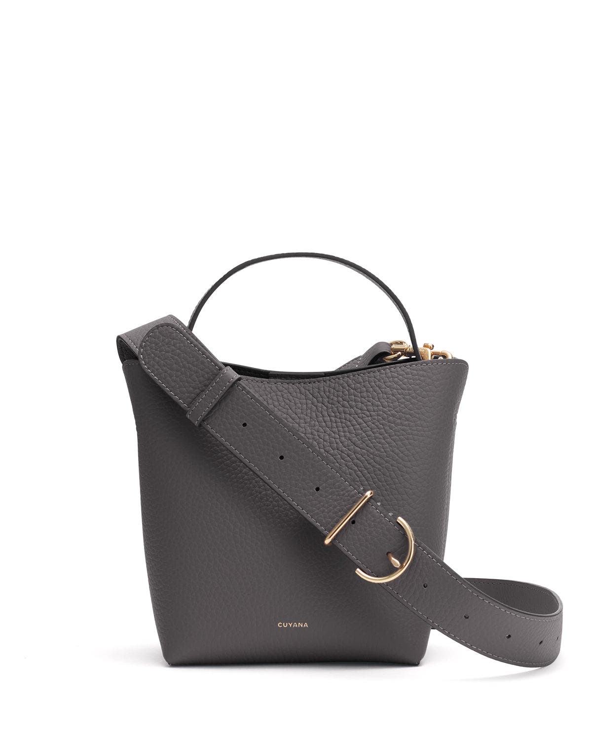 Mini Linea Bucket Bag, Main, color, Charcoal