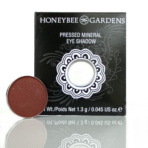 Honeybee Gardens Pressed Powder Eye Shadow Single In Matte Maroon Brown