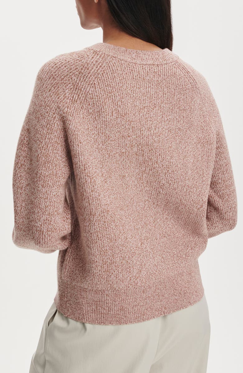 Varley Kennings Half Button Sweater, Alternate, color, Ginger Rose Fleck