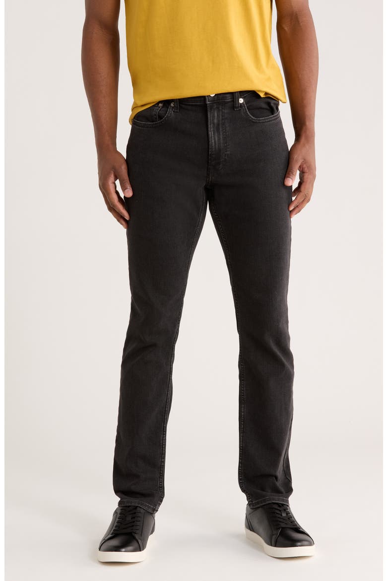 Slim Fit Jeans, Main, color, BLACK PEAK