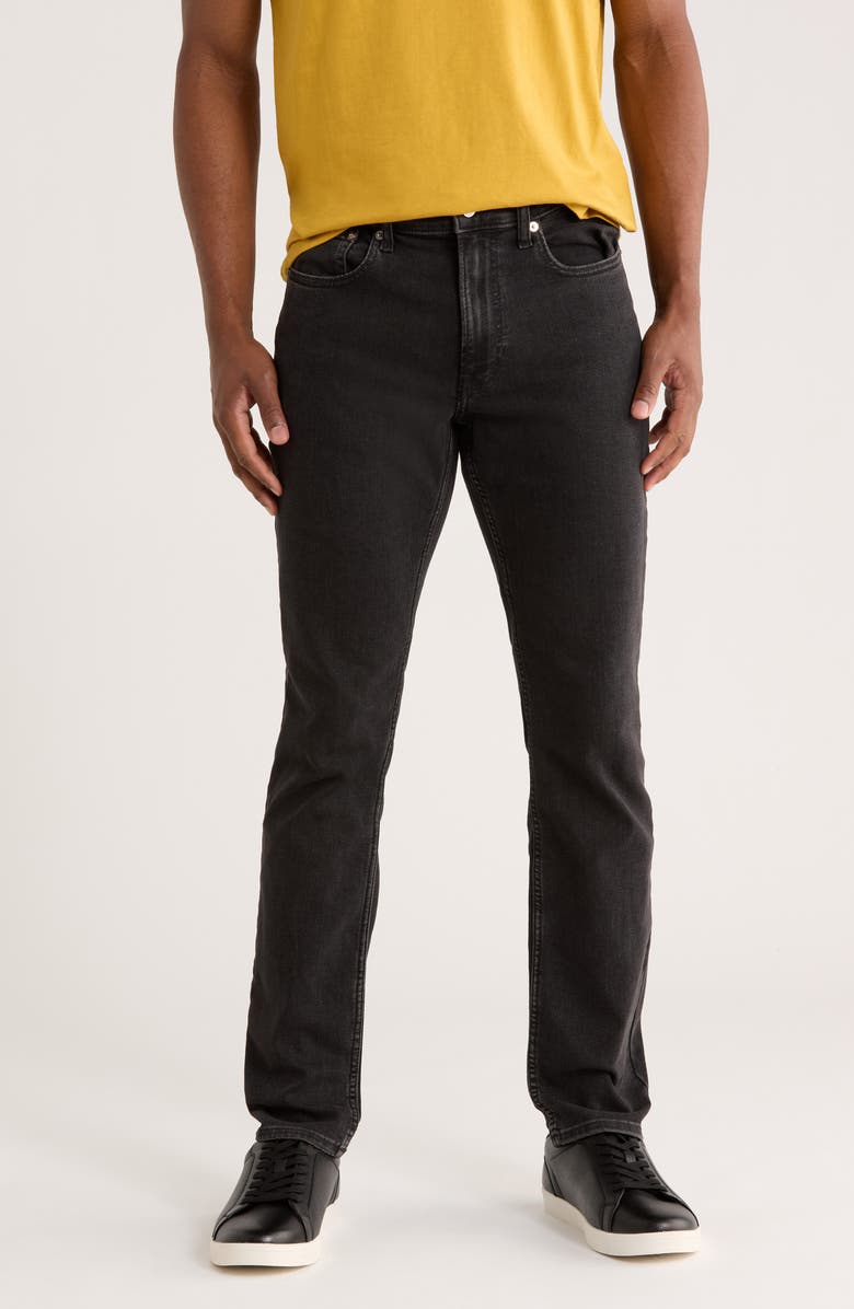 Calvin Klein Slim Fit Jeans, Main, color, Black Peak