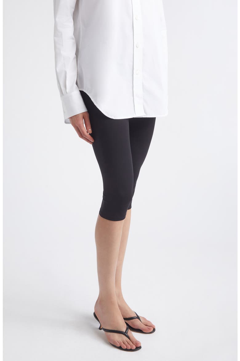 High Waist Capri Pants, Alternate, color, BLACK