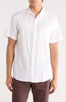 Original Penguin Tonal Stripe Short Sleeve Dobby Button-Up Shirt