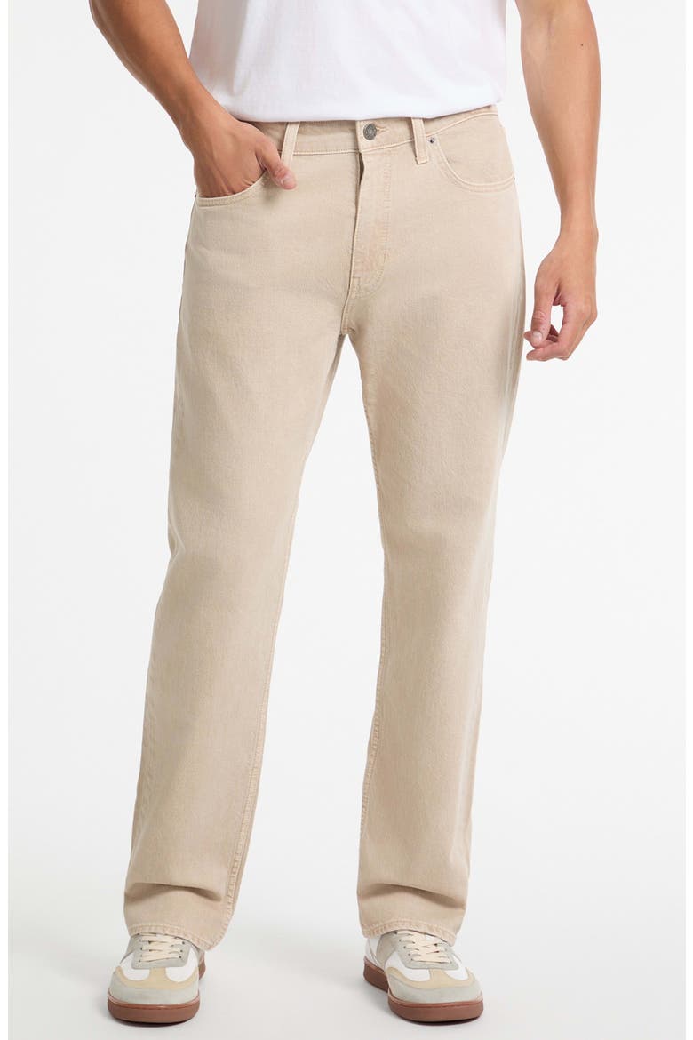 G16 Relaxed Straight Leg Jeans, Alternate, color, BEIGE