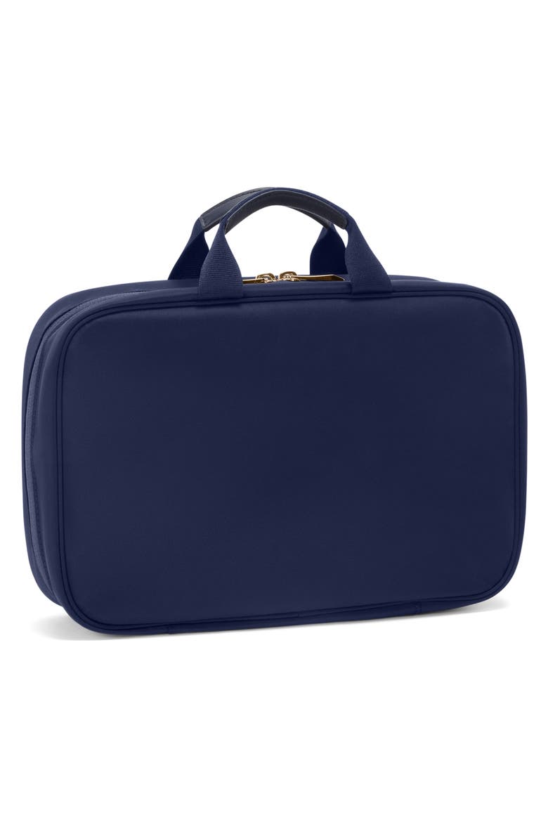 Voyageur Madeline Cosmetics Case, Alternate, color, INDIGO/ LIGHT GOLD
